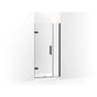 Kohler - ComposedE Frameless pivot shower door, 71-9/16'' H x 33-5/8 - 34-3/8'' W, with 3/8'' thick Crystal Clear glass - Matte Black