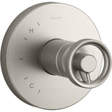 Kohler - Components Rite-Temp valve trim with Industrial handle - Vibrant Brushed Nickel