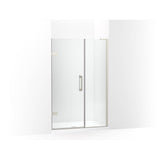Kohler - ComponentsE 71-3/4'' H pivot shower door with 3/8''-thick glass - Anodized Brushed Nickel