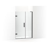 Kohler - ComposedE Frameless pivot shower door, 71-3/4'' H x 46 - 46-3/4'' W, with 3/8'' thick Crystal Clear glass - Matte Black