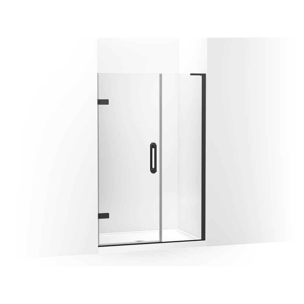 Kohler - ComponentsE 71-3/4'' H pivot shower door with 3/8''-thick glass - Matte Black