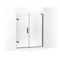 Kohler - ComposedE 71-3/4'' H pivot shower door with 3/8''-thick glass - Matte Black