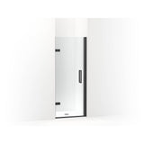 Kohler - ComposedE Frameless pivot shower door, 71-5/8'' H x 27-5/8 - 28-3/8'' W, with 3/8'' thick Crystal Clear glass - Matte Black