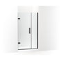 Kohler - ComposedE Frameless pivot shower door, 71-9/16'' H x 39-5/8 - 40-3/8'' W, with 3/8'' thick Crystal Clear glass - Matte Black