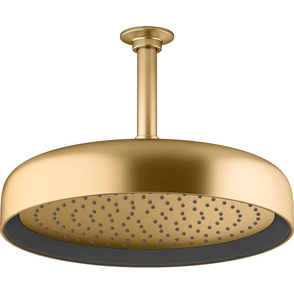 Kohler - Statement Round 12'' single-function rainhead, 2.5 gpm - Vibrant Brushed Moderne Brass