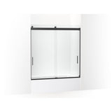 Kohler - Levity 62'' H sliding bath door with 1/4''-thick glass - Matte Black