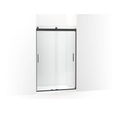 Kohler - Levity Sliding shower door, 74'' H x 43-5/8 - 47-5/8'' W, with 1/4'' thick Crystal Clear glass - Matte Black
