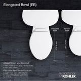 Brazn One-piece compact elongated toilet with skirted trapway, dual-flush