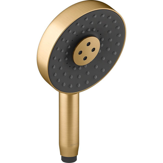 Kohler - Statement Round three-function handshower, 2.5 gpm - Vibrant Brushed Moderne Brass