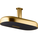 Kohler - Statement Oblong 18'' two-function rainhead, 2.5 gpm - Vibrant Brushed Moderne Brass