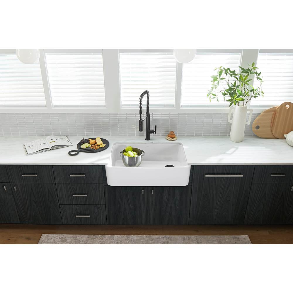 Ironridge 34'' undermount single-bowl farmhouse kitchen sink