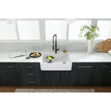 Ironridge 34'' undermount single-bowl farmhouse kitchen sink