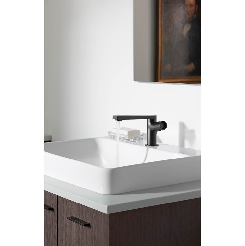 Composed Single-handle bathroom sink faucet with Cylindrical handle, 1.2 gpm