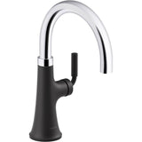 Kohler - Tone Single-handle bar sink faucet - Polished Chrome With Matte Black