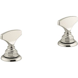 Kohler - Artifacts T-handle bathroom sink faucet handles - Vibrant Polished Nickel