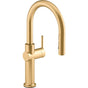 Kohler - Crue Pull-down kitchen sink faucet with three-function sprayhead - Vibrant Brushed Moderne Brass