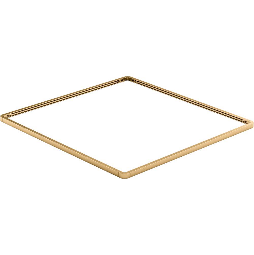 Kohler - Real Rain Overhead panel trim - Vibrant Brushed Moderne Brass