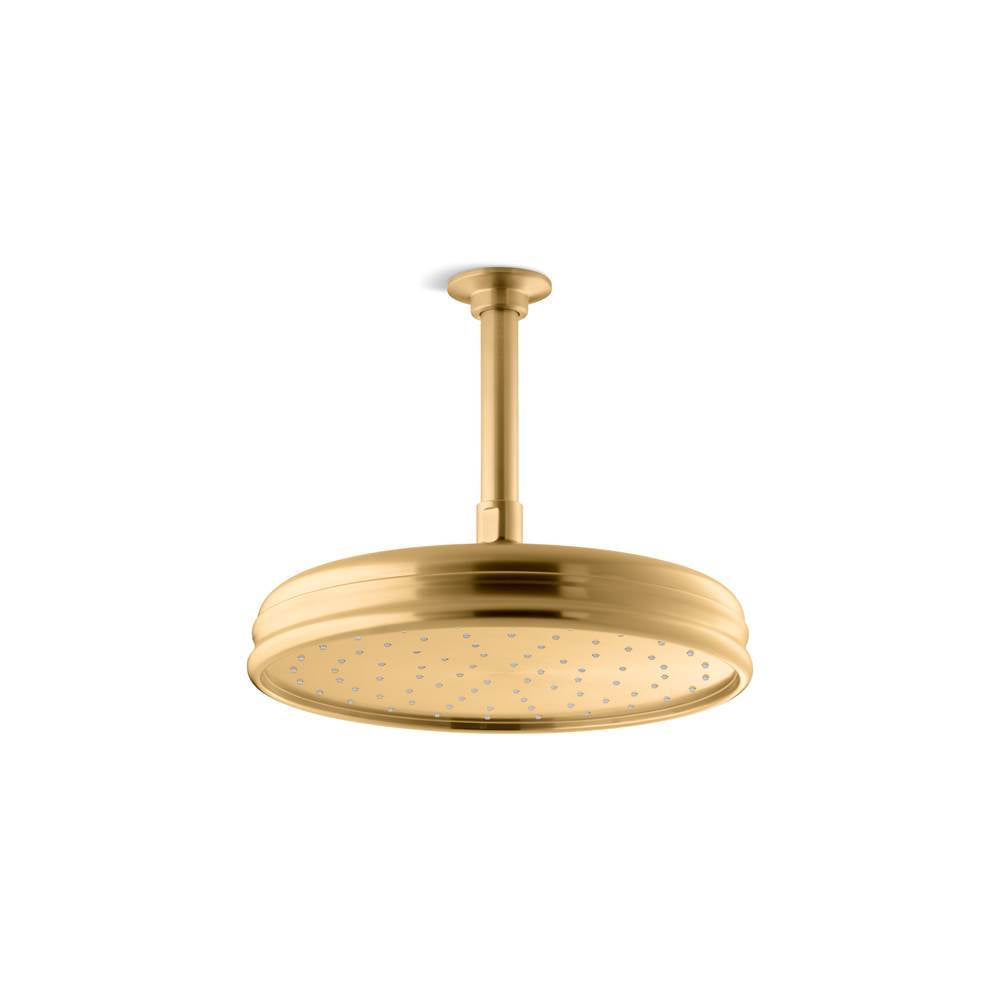 Kohler - Traditional 10'' single-function rainhead, 1.75 gpm - Vibrant Brushed Moderne Brass