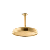 Kohler - Traditional 10'' single-function rainhead, 1.75 gpm - Vibrant Brushed Moderne Brass