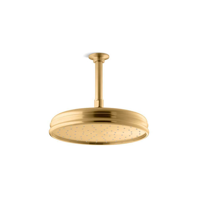 Kohler - Traditional 10'' single-function rainhead, 1.75 gpm - Vibrant Brushed Moderne Brass