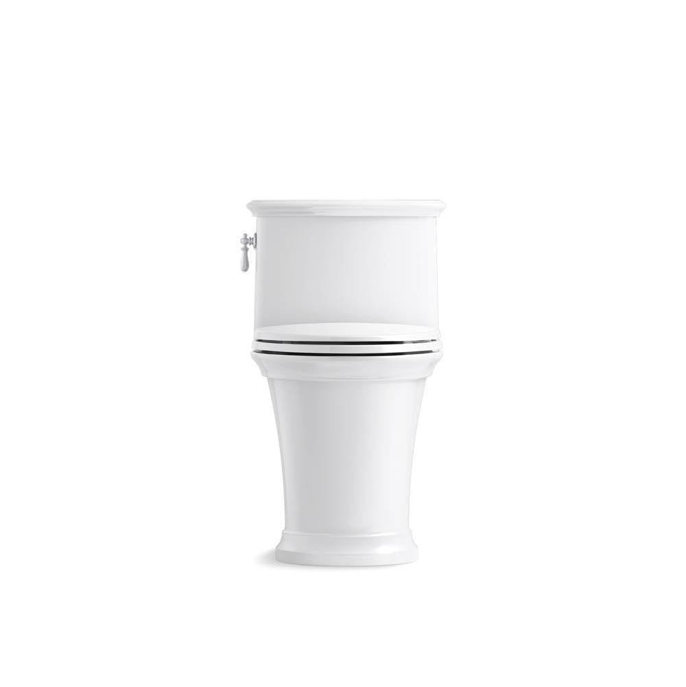 Harken One-piece compact elongated toilet with skirted trapway, 1.28 gpf