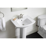 Kelston 23-3/4'' rectangular pedestal bathroom sink