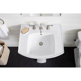 Kelston 23-3/4'' rectangular pedestal bathroom sink