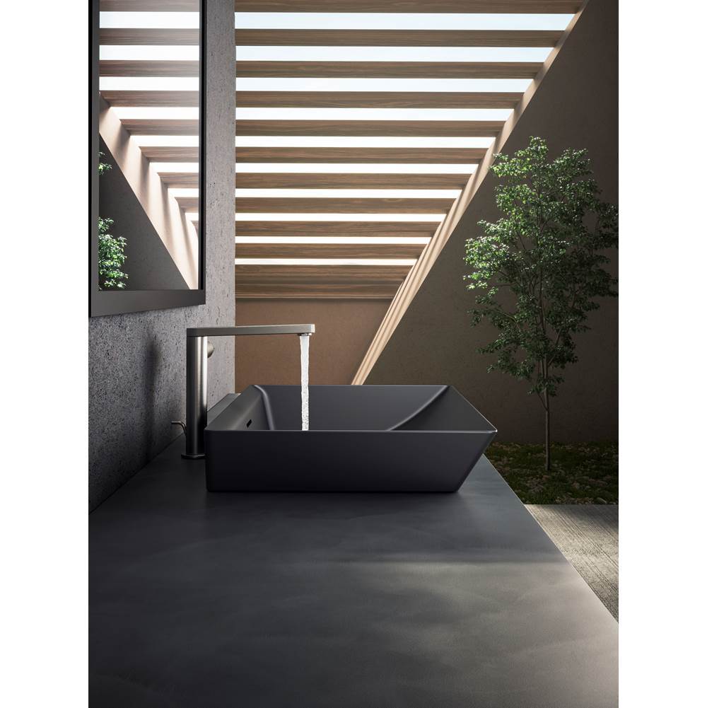 Brazn 23'' rectangular vessel bathroom sink