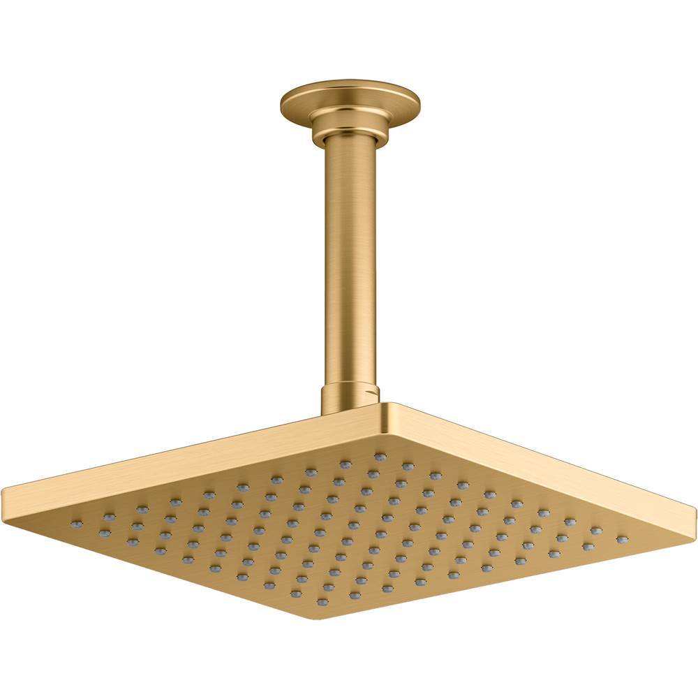 Kohler - Honesty 8'' single-function rainhead, 2.5 gpm - Vibrant Brushed Moderne Brass
