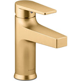 Kohler - Taut Single-handle bathroom sink faucet, 1.2 gpm - Vibrant Brushed Moderne Brass