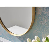 Essential 28'' round framed mirror
