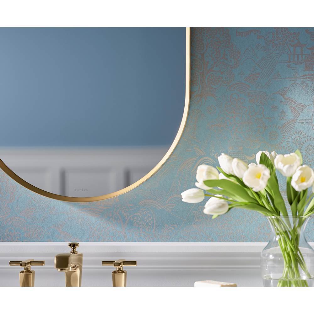 Essential 20'' x 40'' capsule framed mirror