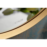 Essential 28'' round framed mirror