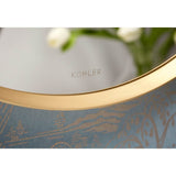 Essential 28'' round framed mirror