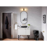 Essential 20'' x 40'' capsule framed mirror