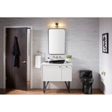 Essential 22'' x 34'' rectangular framed mirror