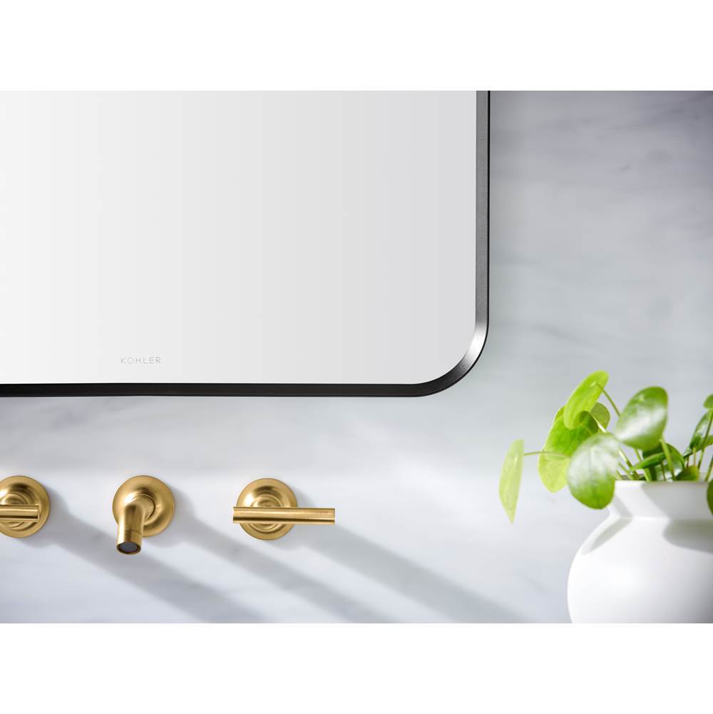 Purist Wall-mount bathroom sink faucet trim with Lever handles, 1.2 gpm