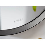 Essential 28'' round framed mirror