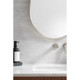 Essential 28'' round framed mirror