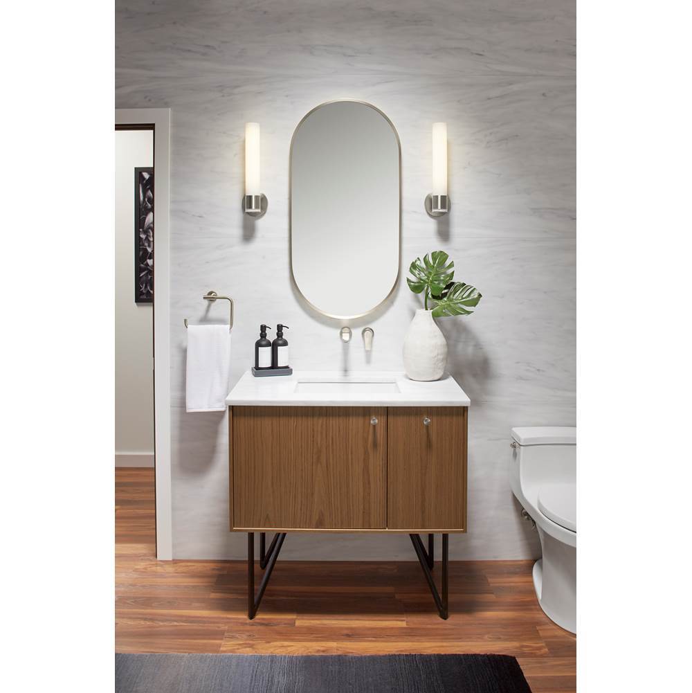 Essential 20'' x 40'' capsule framed mirror
