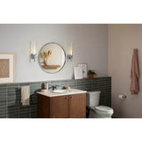 Essential 28'' round framed mirror