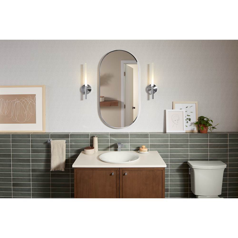 Essential 20'' x 40'' capsule framed mirror