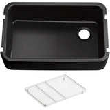Kohler - Ironridge 34'' undermount single-bowl farmhouse kitchen sink - Black