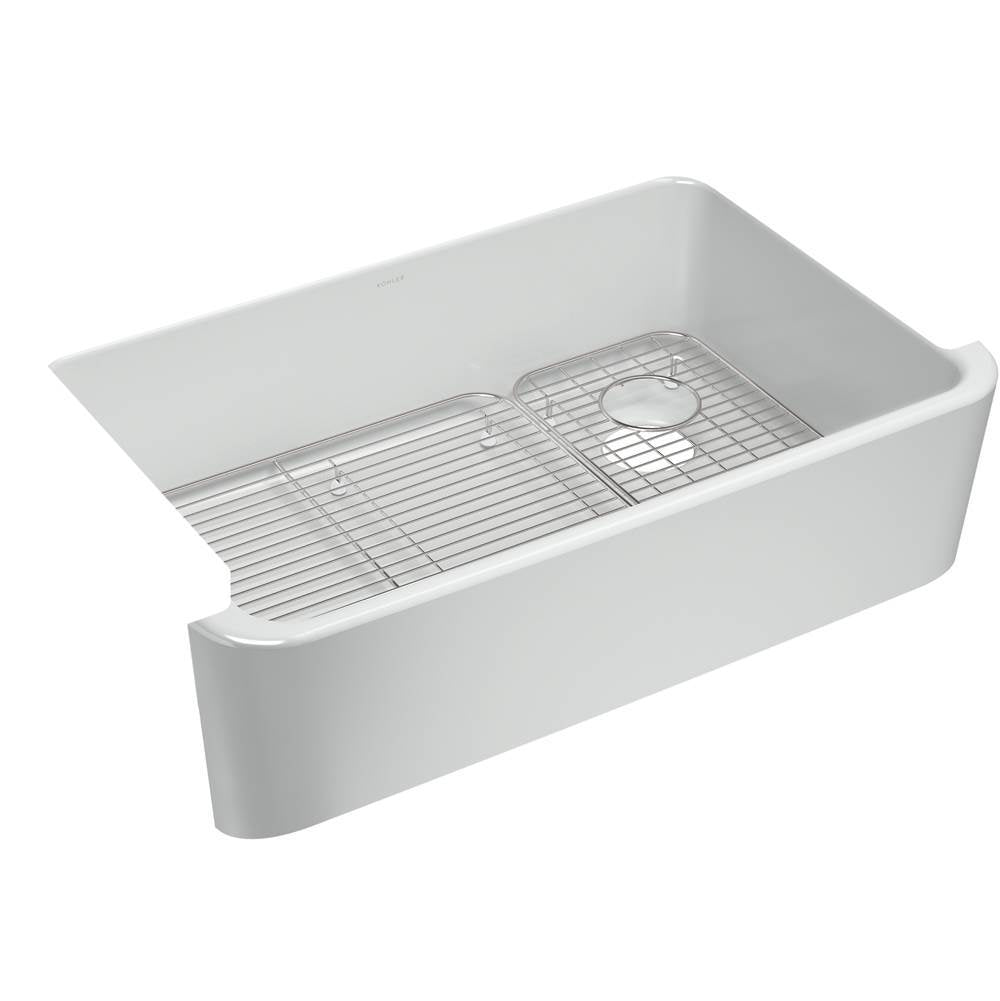 Ironridge 34'' undermount single-bowl farmhouse kitchen sink