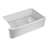 Ironridge 34'' undermount single-bowl farmhouse kitchen sink