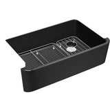 Ironridge 34'' undermount single-bowl farmhouse kitchen sink