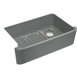 Ironridge 34'' undermount single-bowl farmhouse kitchen sink