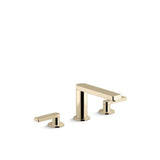 Kohler - Composed Widespread bathroom sink faucet with Lever handles, 1.2 gpm - Vibrant French Gold