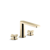 Kohler - Composed Deck-mount bath faucet with cross handles - Vibrant French Gold