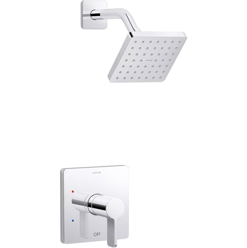 Kohler - Parallel Rite-Temp shower trim kit, 2.5 gpm - Polished Chrome